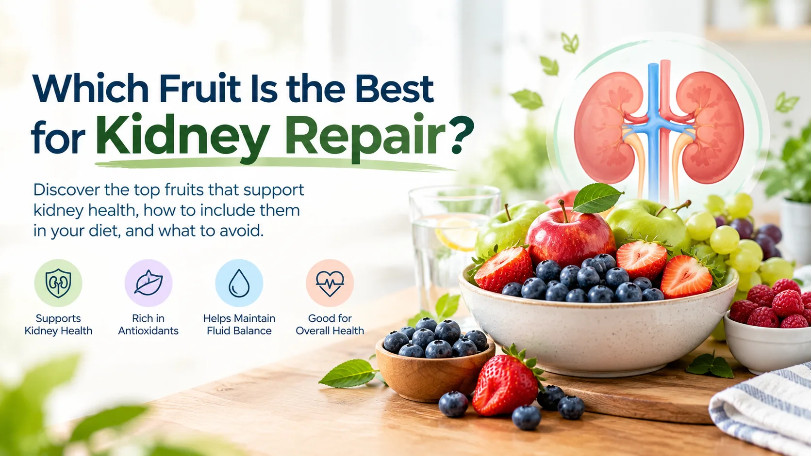 Which Fruit Is the Best for Kidney Repair? Which Fruit Is the Best for Kidney Repair?